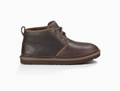 UGG Neumel Leather Mens Classic Boots Chocolate - AU 937BZ